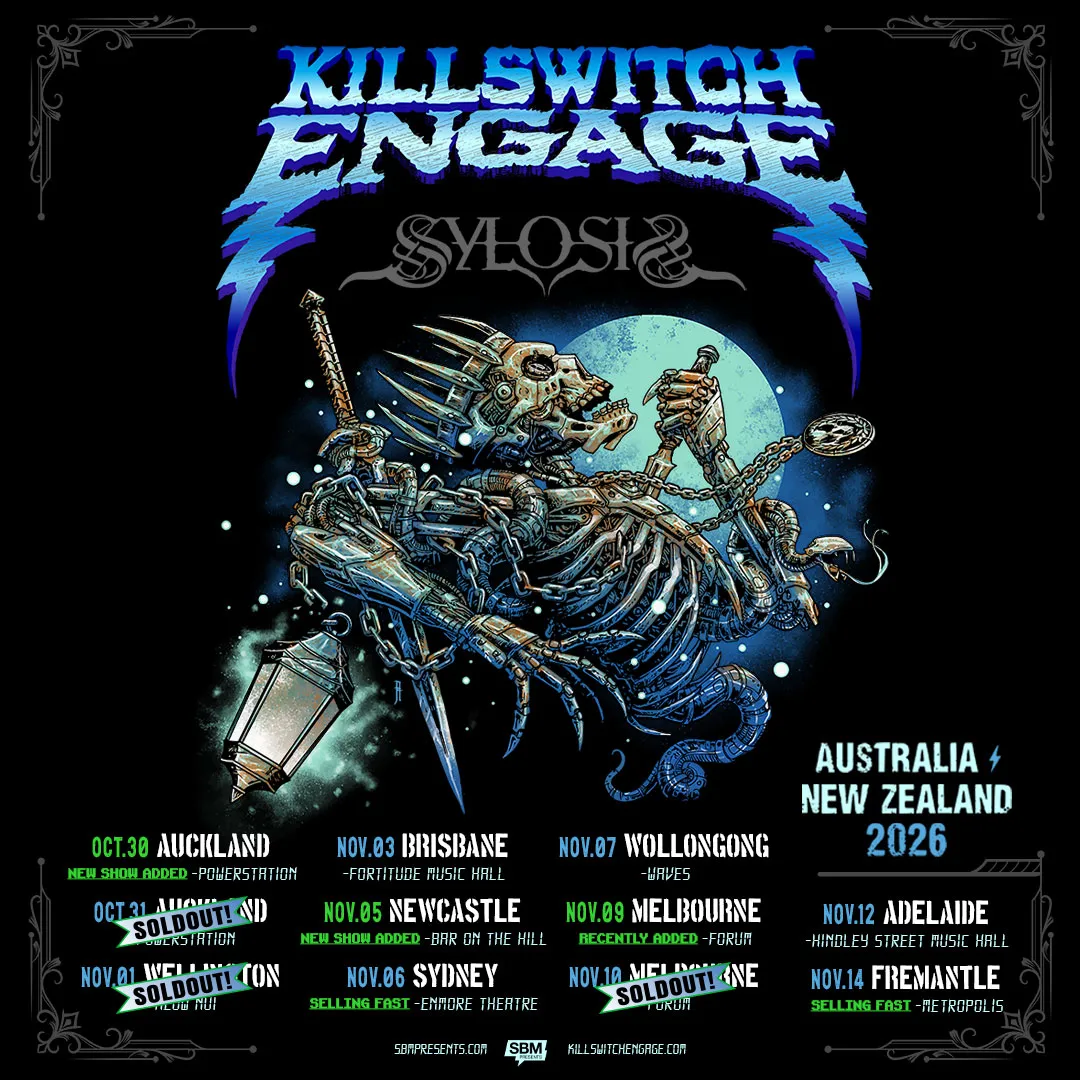 Killswitch Engage live tour poster 2026